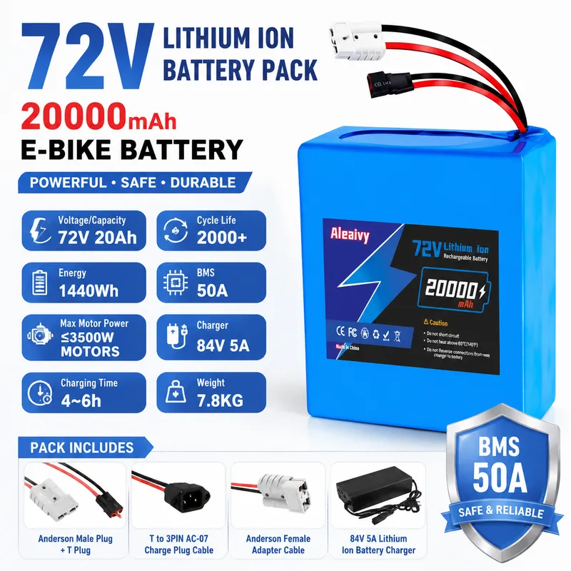 72V 40Ah Lifepo4 Battery Pack - Batteria al litio 72V 84V 20S4P